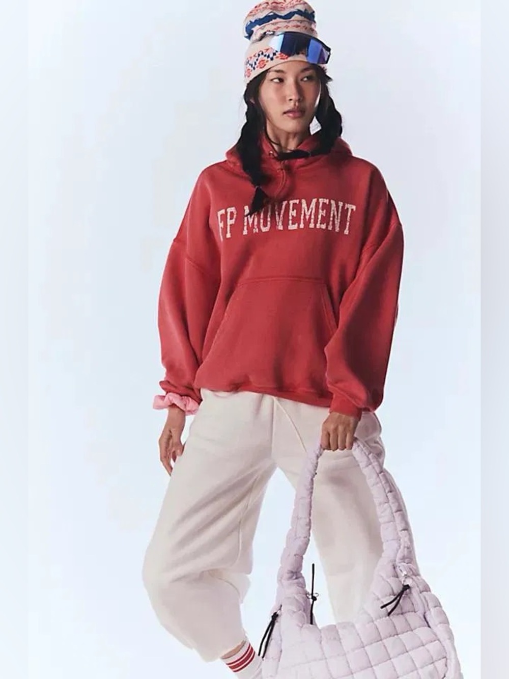 FP Movement Final Call Logo Hoodie in Red